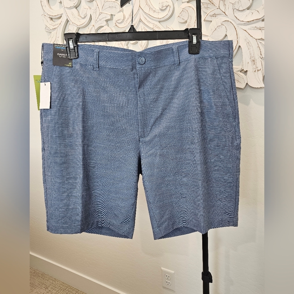 Men's Classic Blue Golf Shorts Comfy Moisture Wicking 40"×9" NWT - Picture 4 of 9